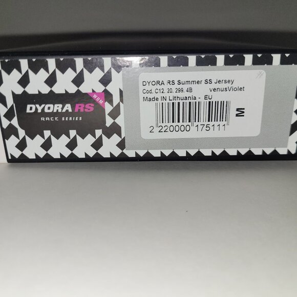 ASSOS Dyora RS SHORT SLEEVE JERSEY Women's MEDIUM Venus Violet New with Tags - Picture 5 of 10